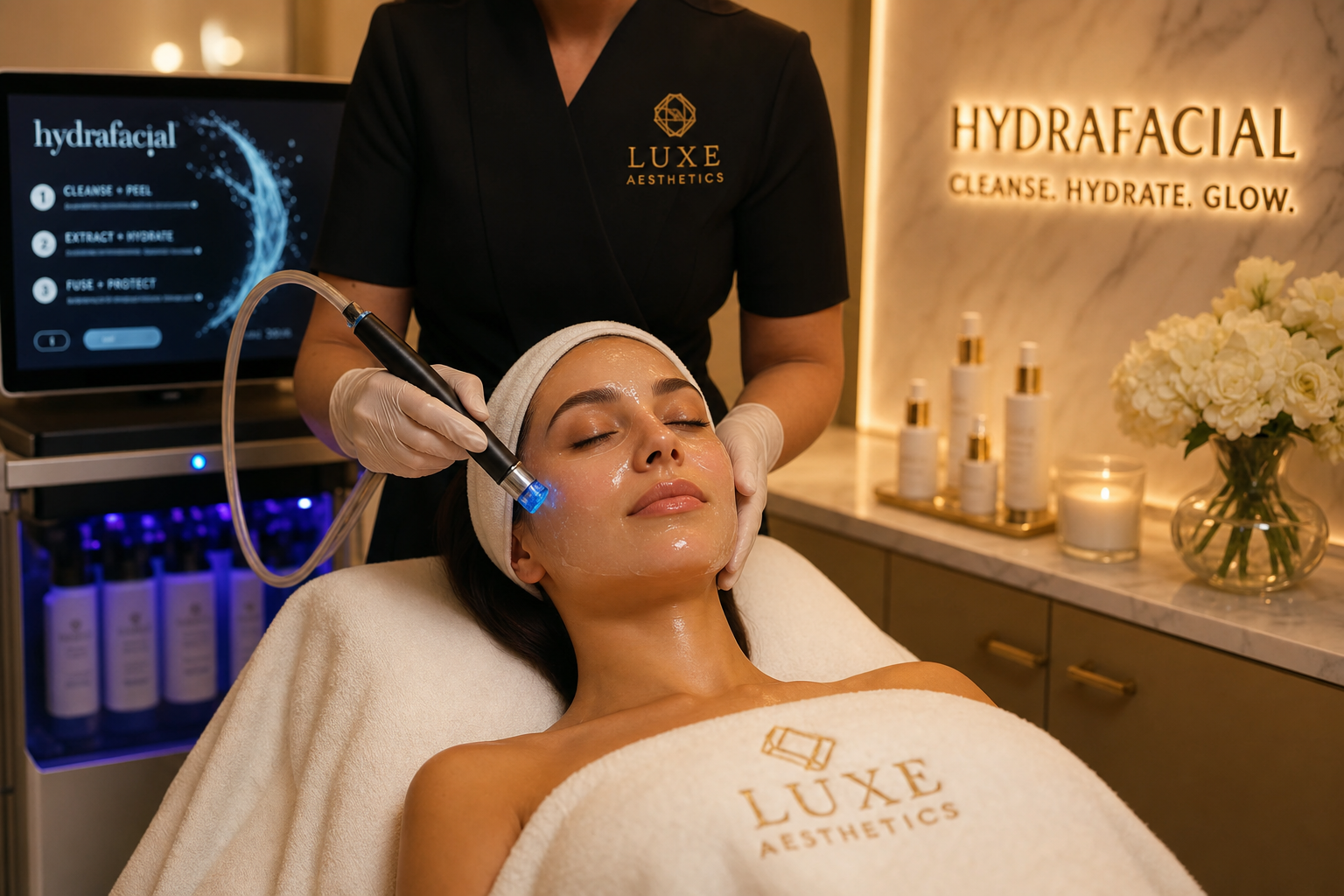 Luxury facial treatment